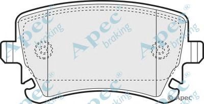 APEC BRAKING pad1298 -  Комплект тормозных колодок, дисковый тормоз
